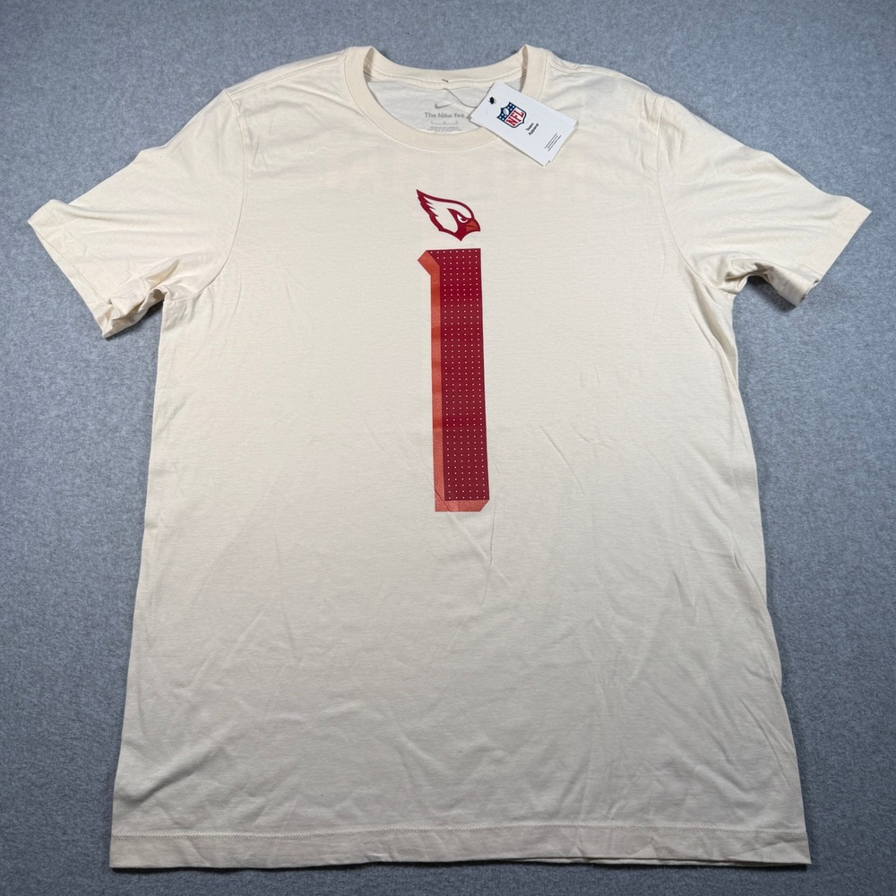 Nike Arizona Cardinals Kyler Murray 1 Tan Rivalry Name & Number Tee Mens L NEW
